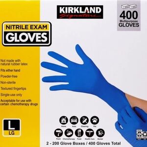 Nitrile Exam Gloves Health Medical 400 ct NIB Large